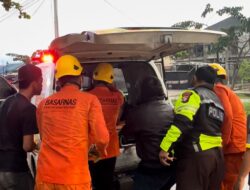 Sopir Mengantuk, Mobil Pikap Tabrak Pohon di Jalan G. Obos Palangka Raya